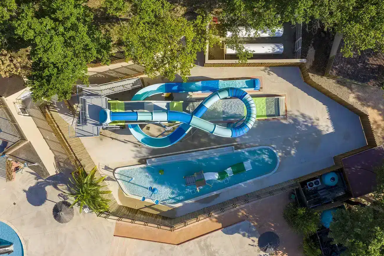 top view of the slide