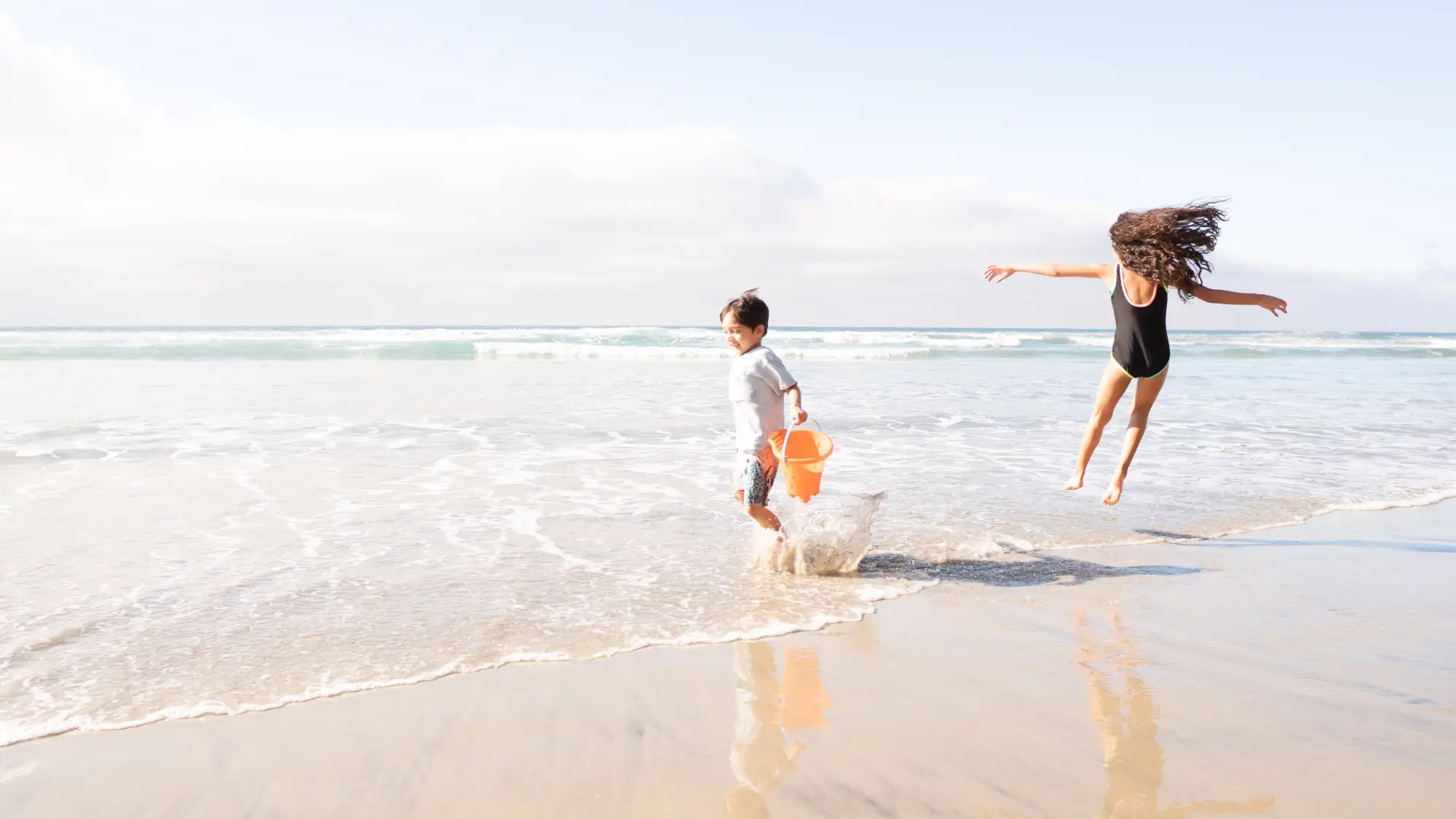 family beach