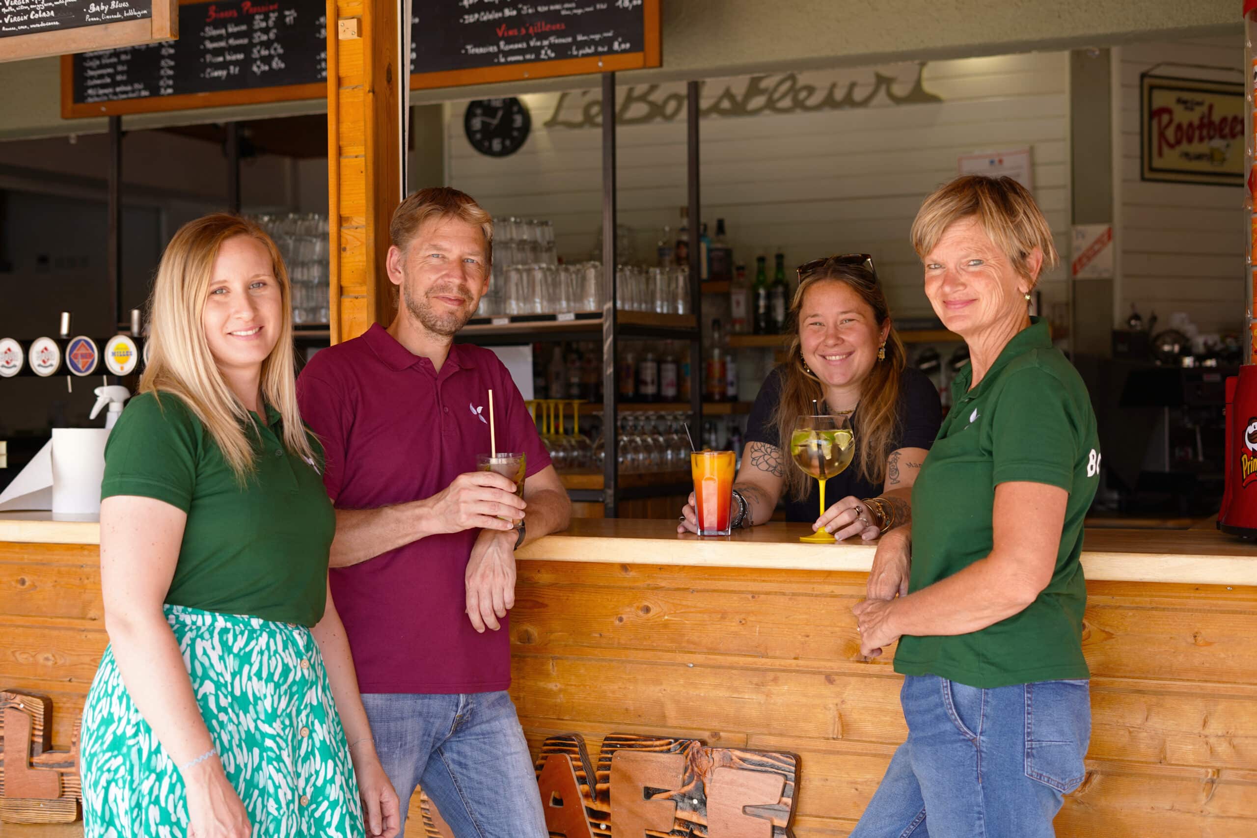 Céline, Michael, Maura et Tanja